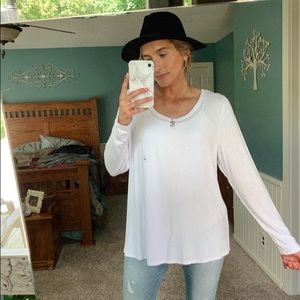 White Longsleeve Top XL